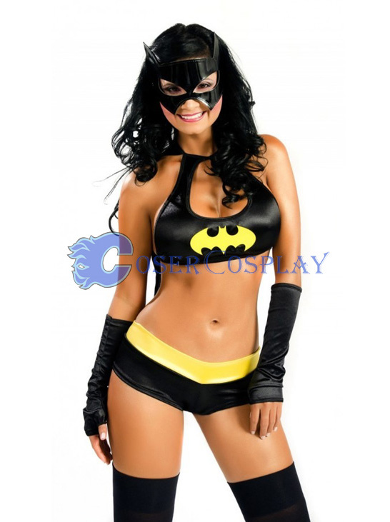Batman Costume Sexy Batgirl With Cape Cosercosplay
